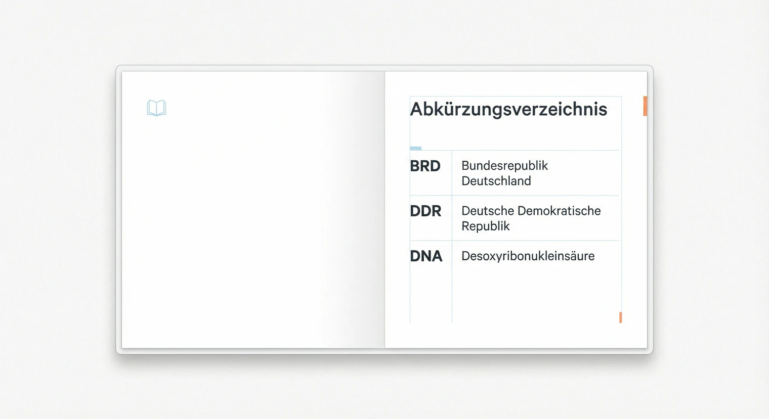 Abkürzungsverzeichnis Facharbeit 2026: Regeln und Beispiele | BachelorHero