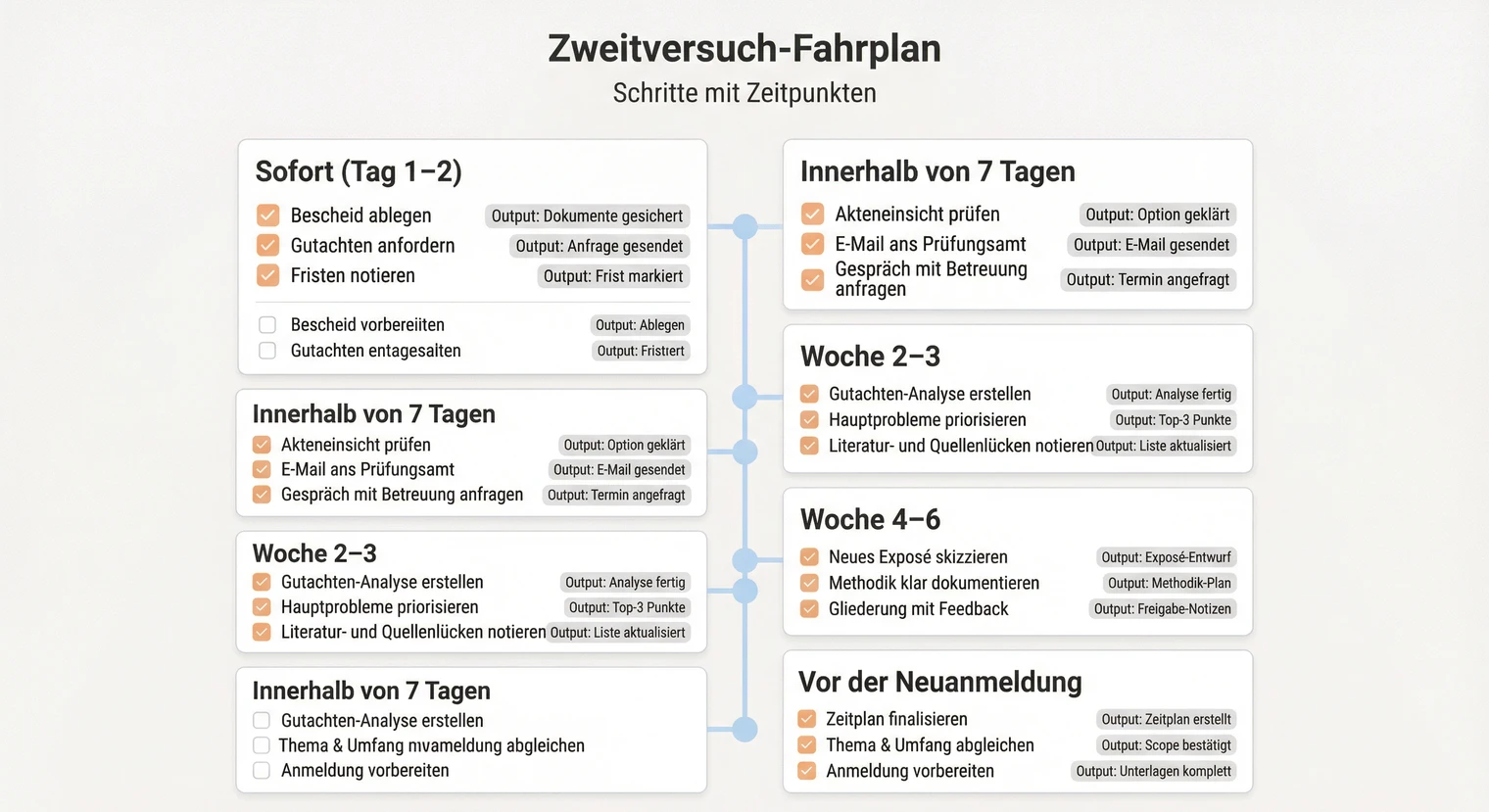 Checkliste nach durchgefallener Bachelorarbeit: Schritte für den Zweitversuch | BachelorHero