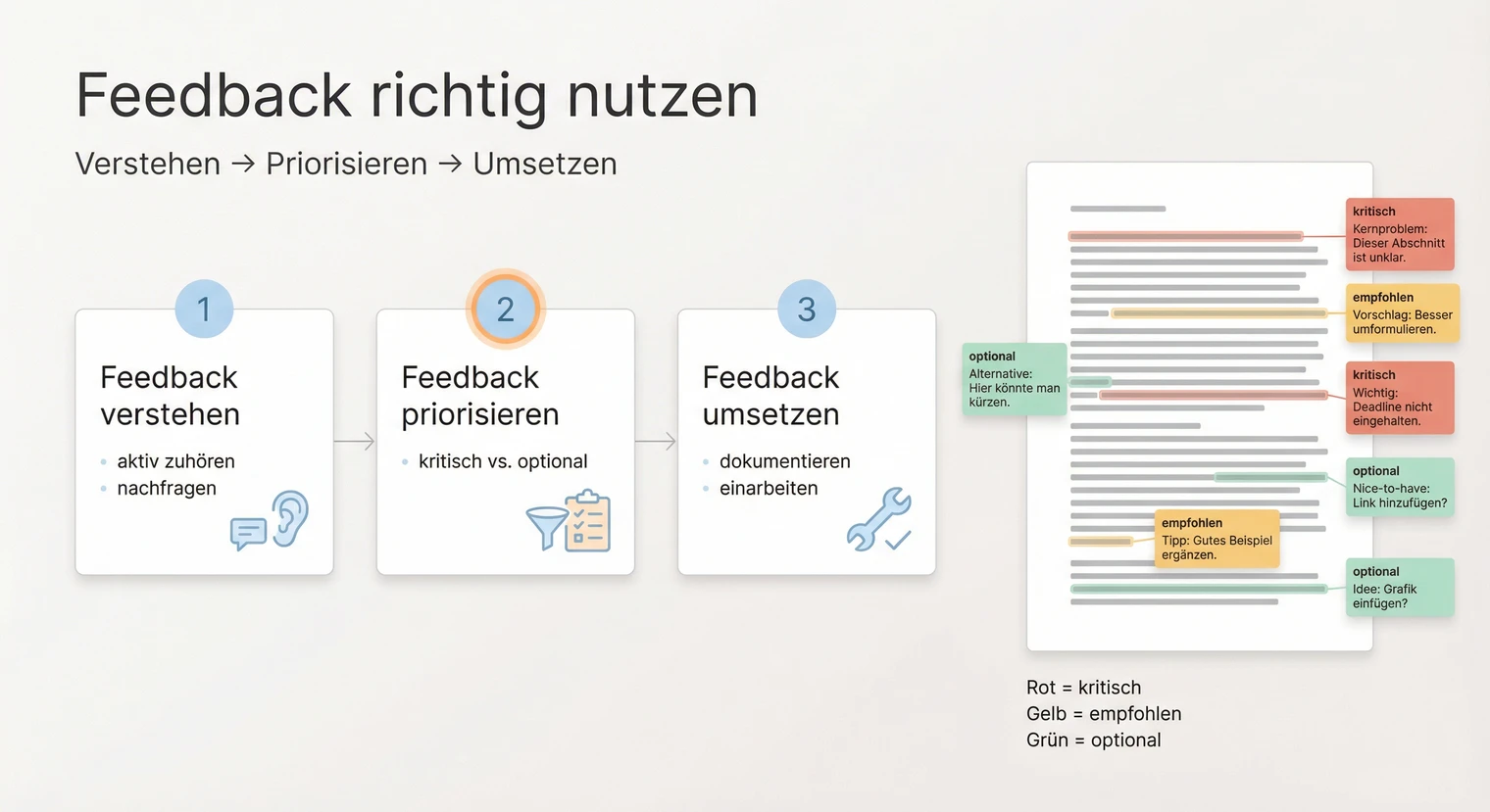 Feedback vom Betreuer richtig nutzen und umsetzen | BachelorHero