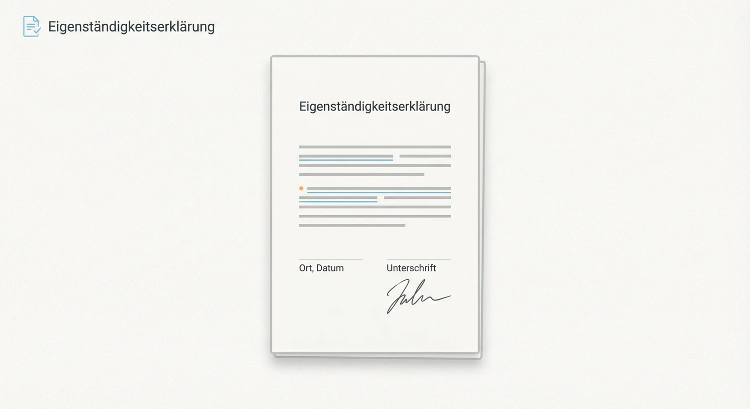 Eigenständigkeitserklärung erstellen | BachelorHero