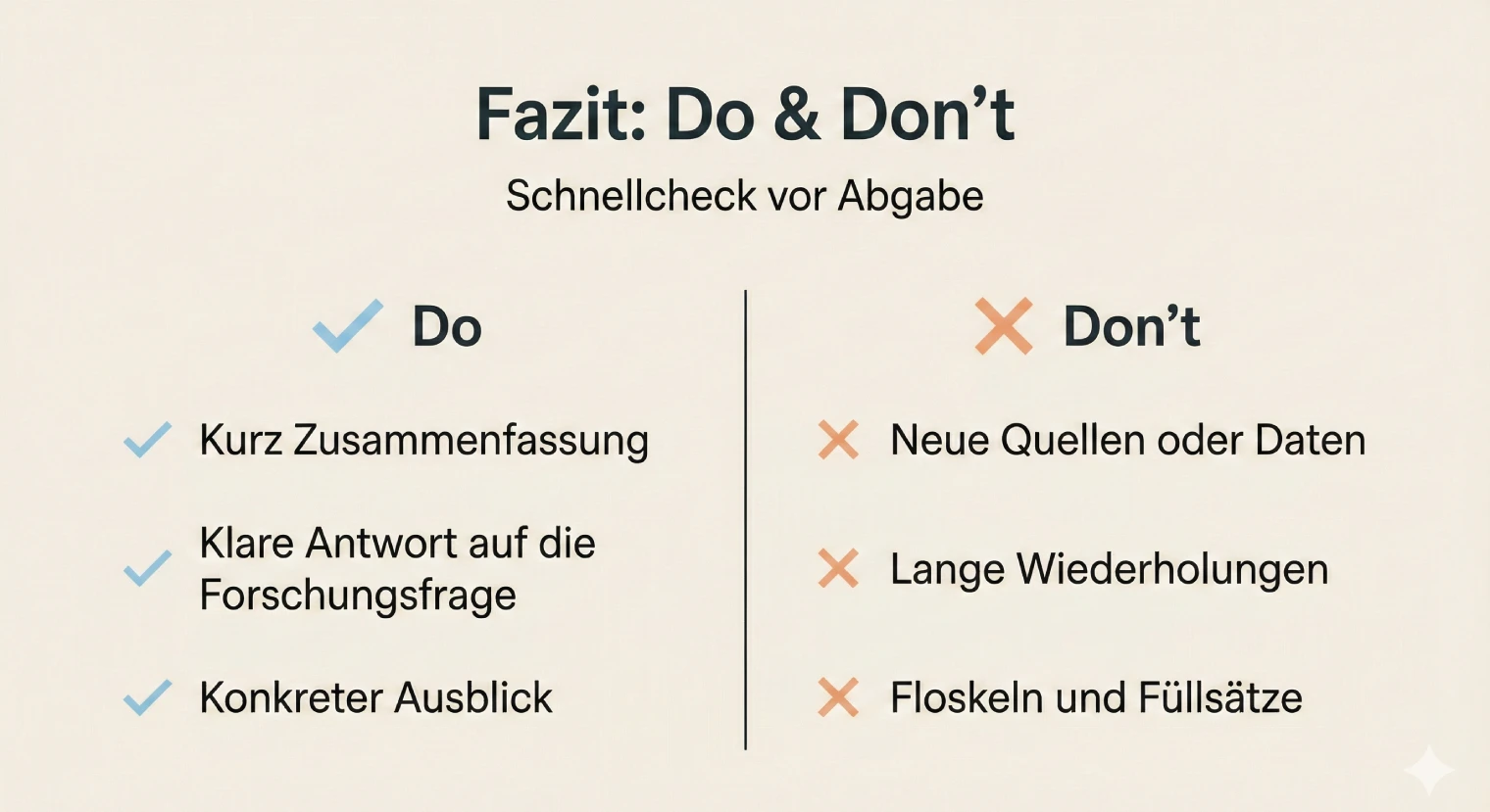 Fazit der Bachelorarbeit: typische Fehler vermeiden | BachelorHero