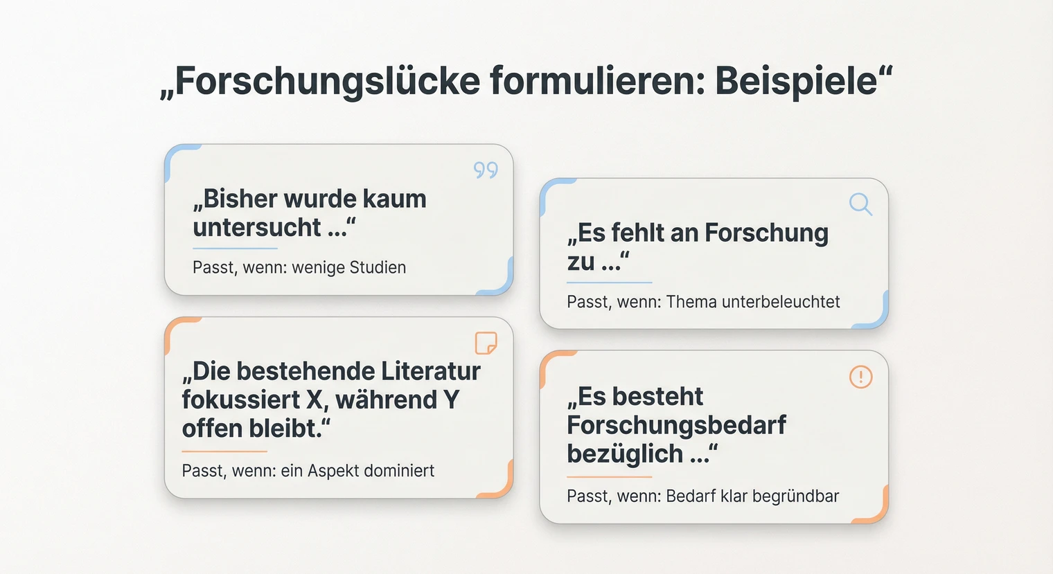 Forschungslücke formulieren: Beispielphrasen und Formulierungshilfen | BachelorHero