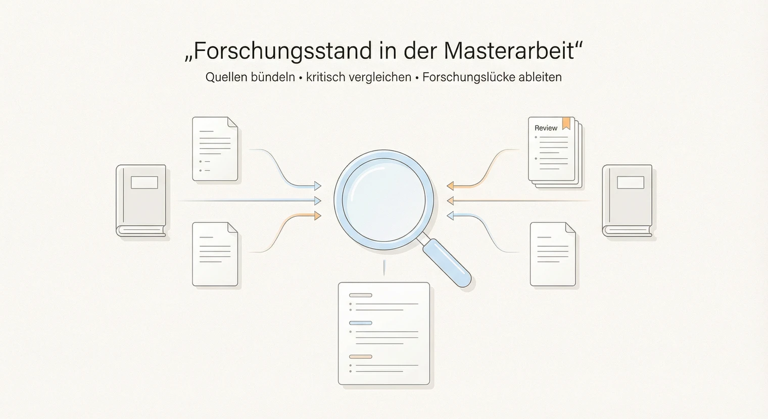 Forschungsstand Masterarbeit 2026: Aufbau, Quellen & Formulierungen | BachelorHero