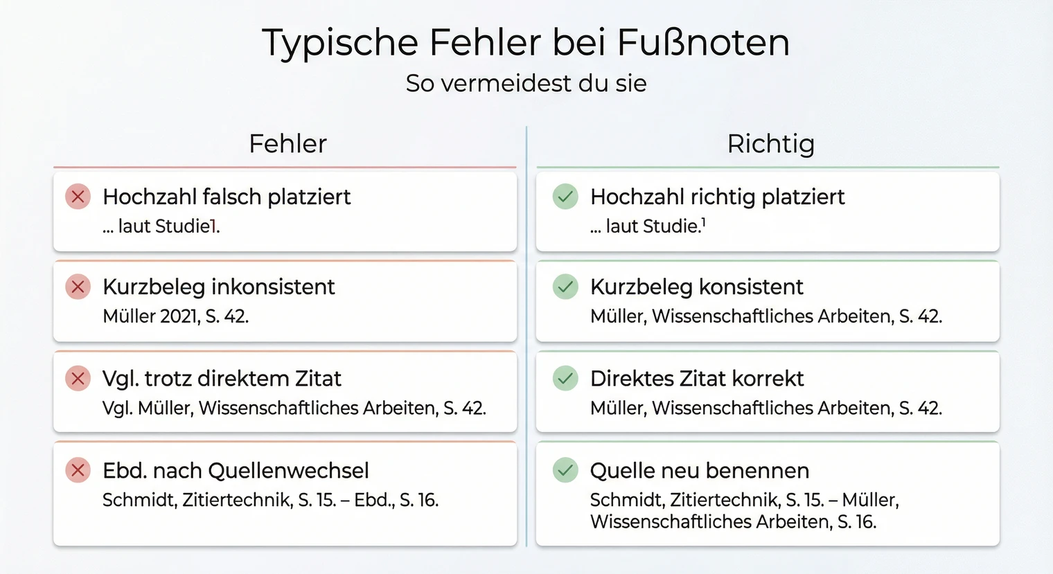 Typische Fehler bei Fußnoten und wie du sie vermeidest | BachelorHero