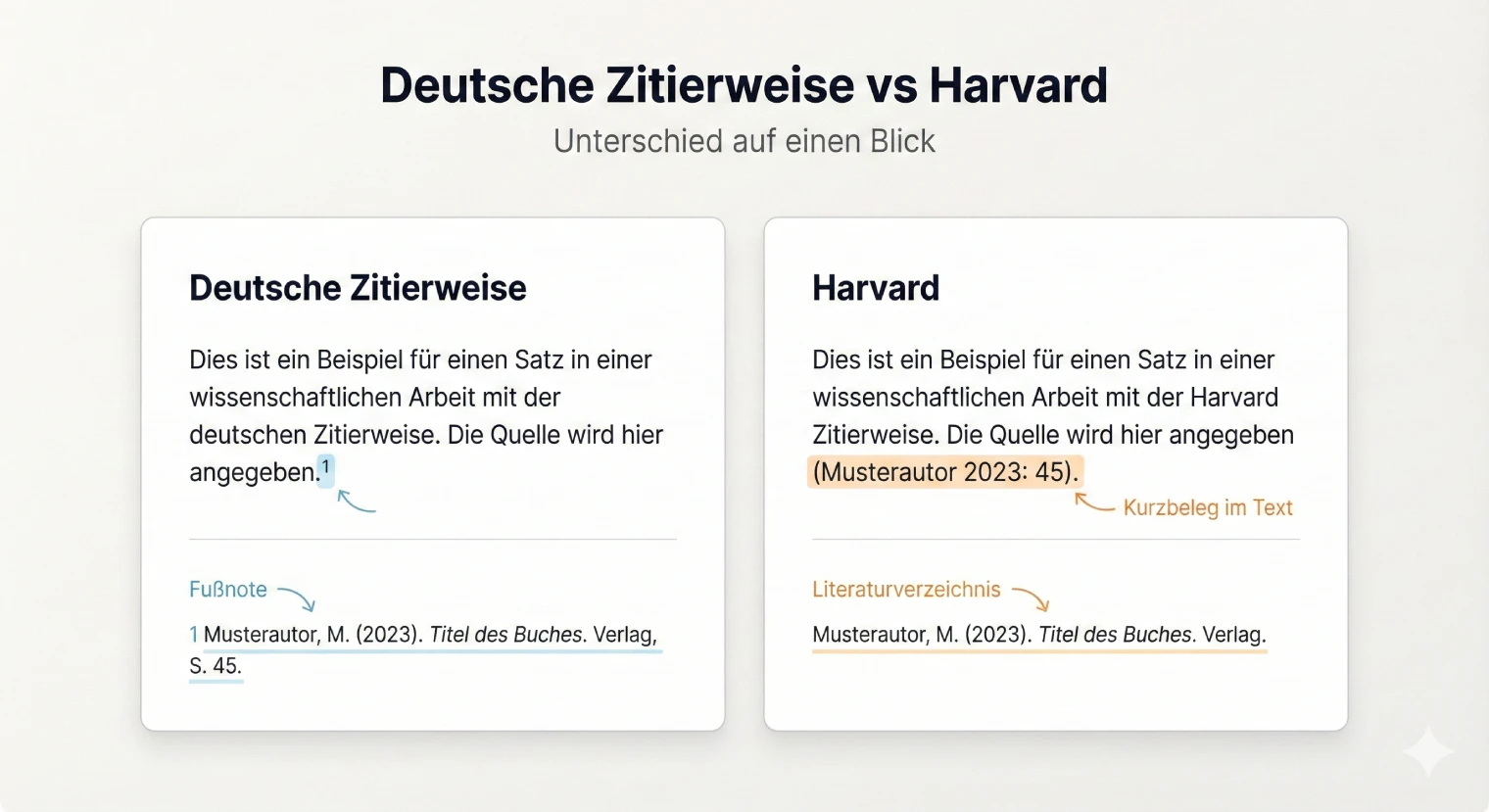 Deutsche Zitierweise oder Harvard im Vergleich | BachelorHero