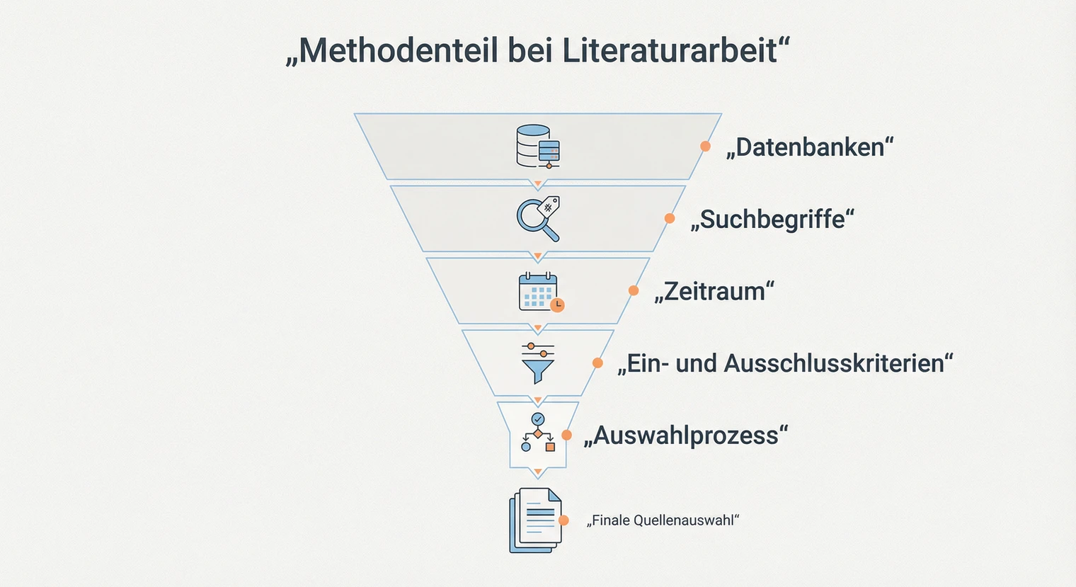 Methodenteil bei Literaturarbeit: Recherche und Quellenauswahl dokumentieren | BachelorHero