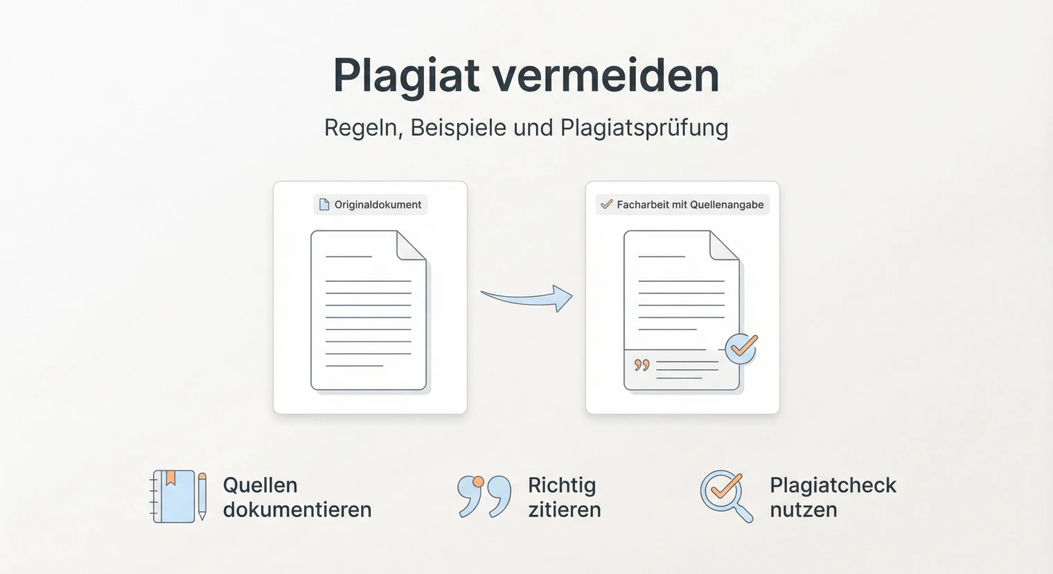 Plagiat vermeiden Facharbeit 2026: Regeln, Beispiele & Check | BachelorHero