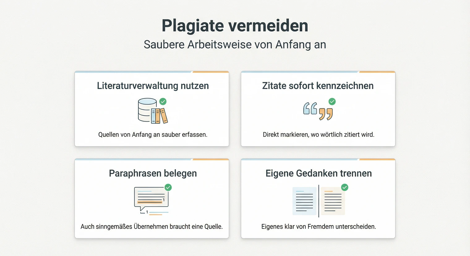 Plagiate vermeiden: Saubere Arbeitsweise von Anfang an | BachelorHero
