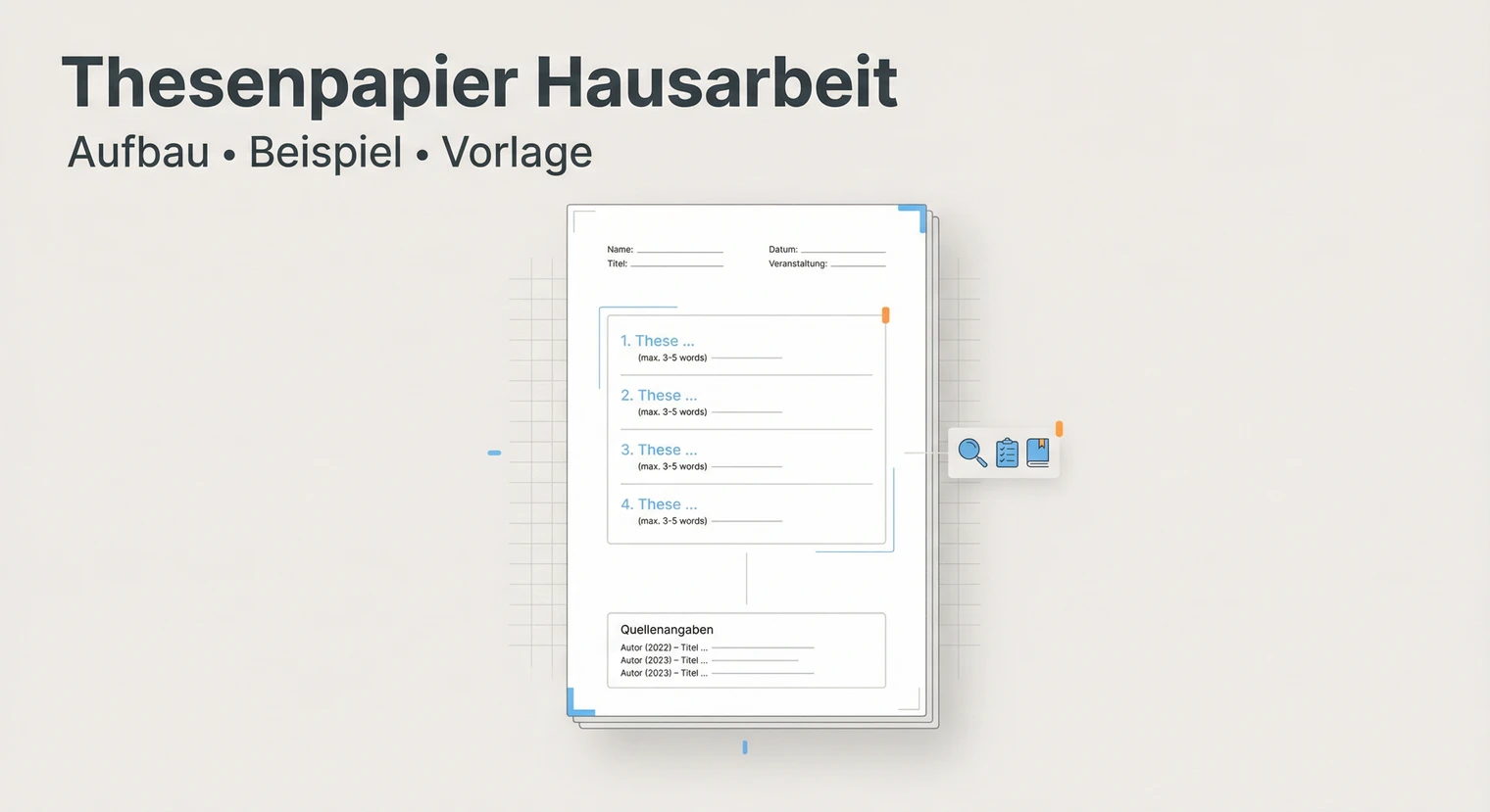 Thesenpapier Hausarbeit: Aufbau, Beispiel & Vorlage 2026 | BachelorHero