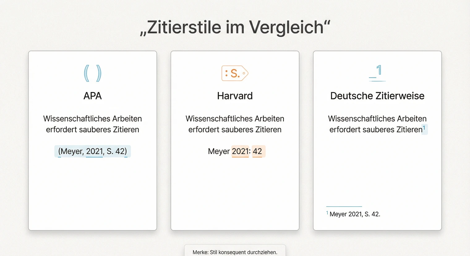 Zitierstile im Vergleich: APA, Harvard und Deutsche Zitierweise für die Bachelorarbeit | BachelorHero