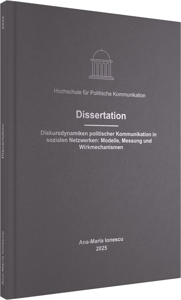 Hardcover mit Prägung in Silber