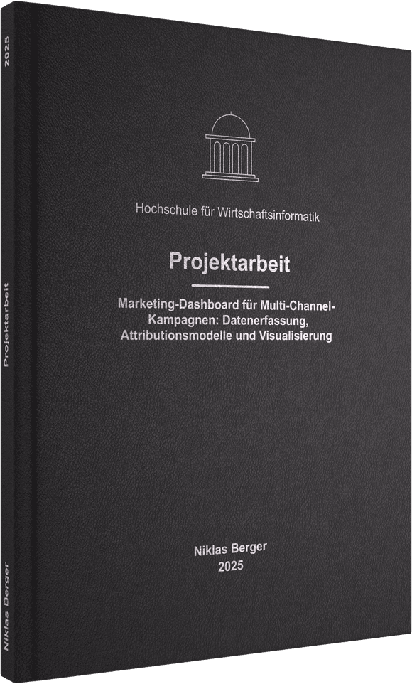 Hardcover mit Prägung in Silber