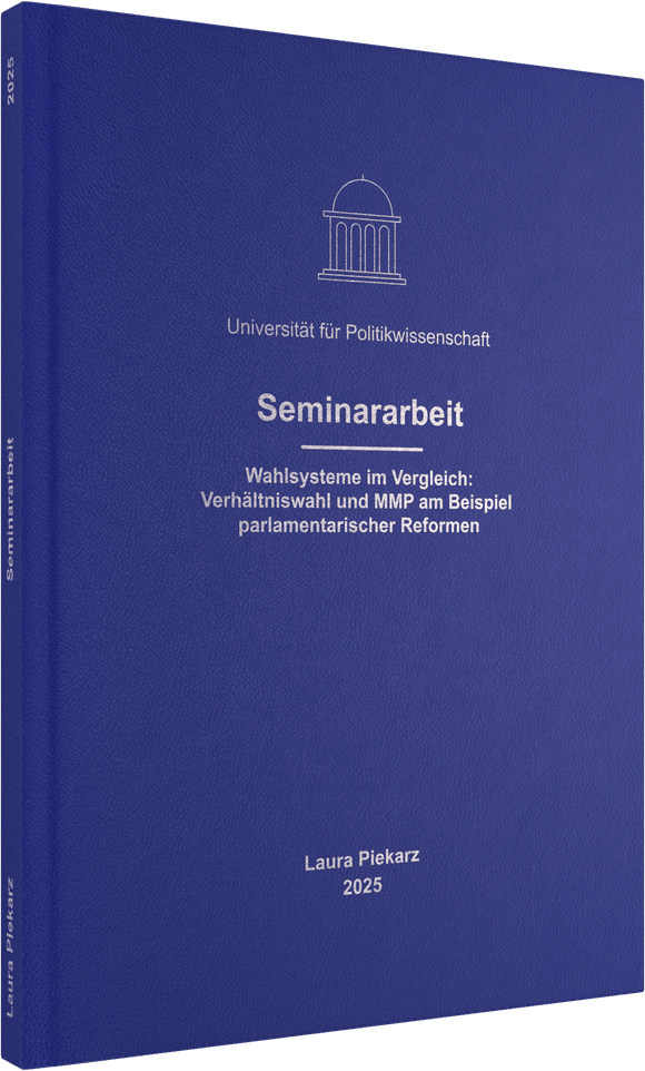Hardcover mit Prägung in Silber