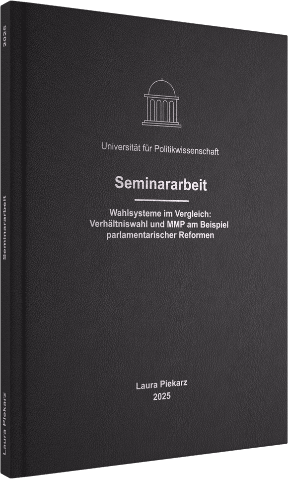 Hardcover mit Prägung in Silber