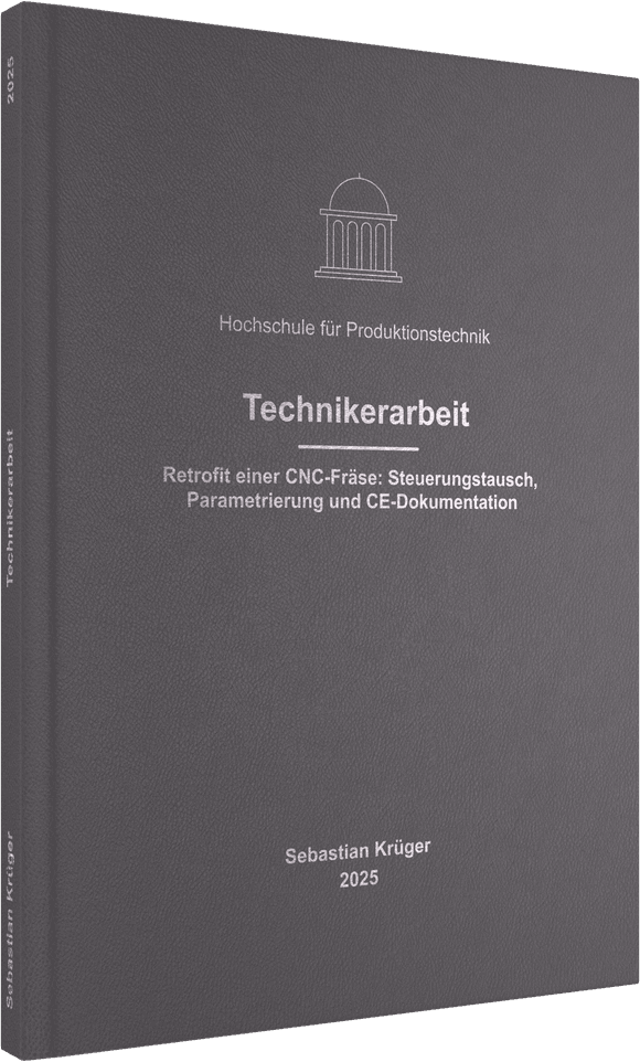 Hardcover mit Prägung in Silber