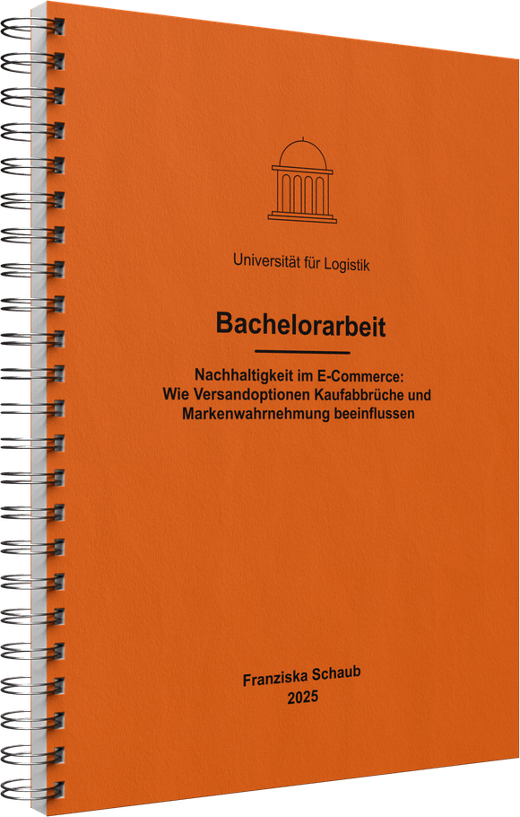 Spiralbindung mit orangeem Kartondeckel